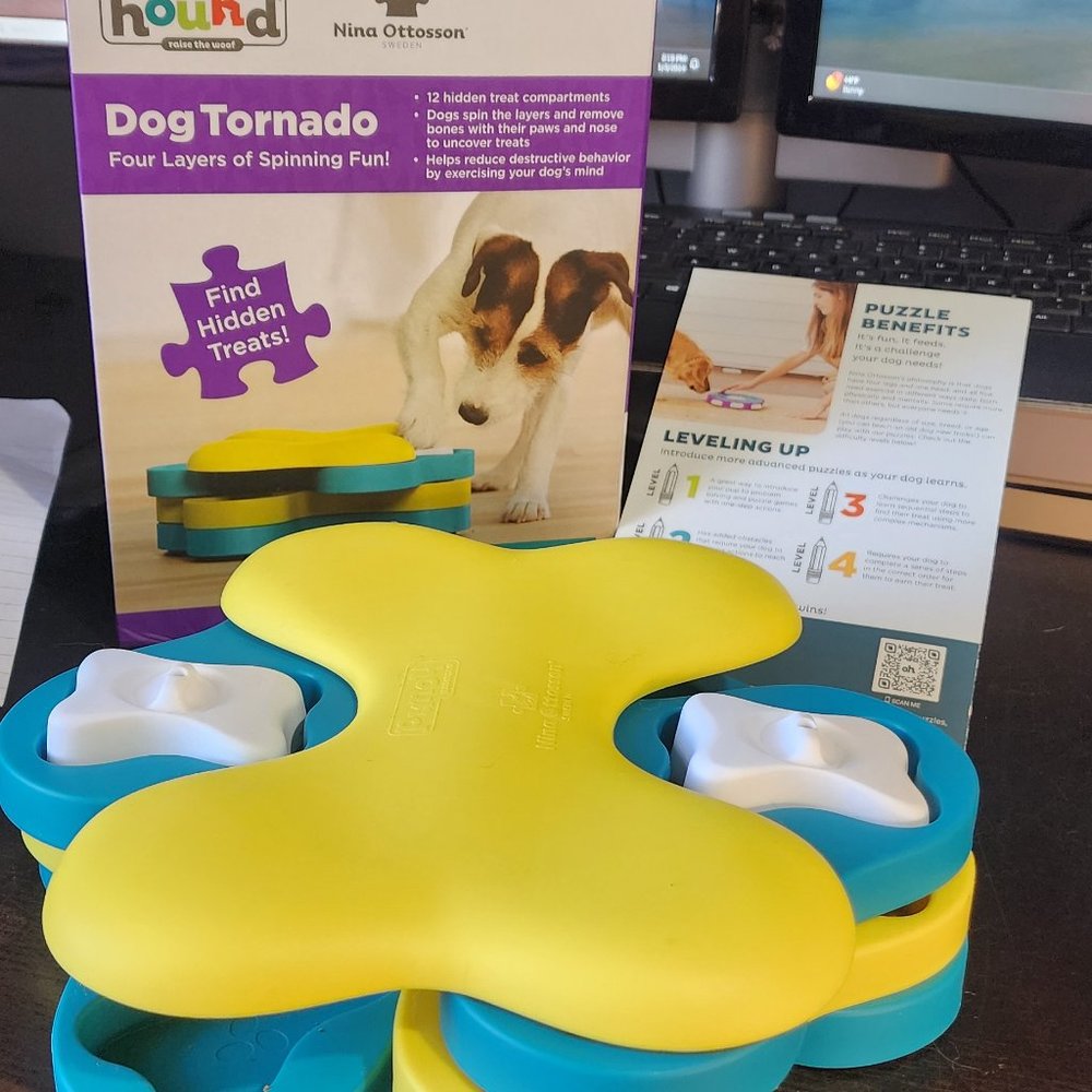Dog Treat Puzzle, Dog Tornado, Dog Challenge Fun